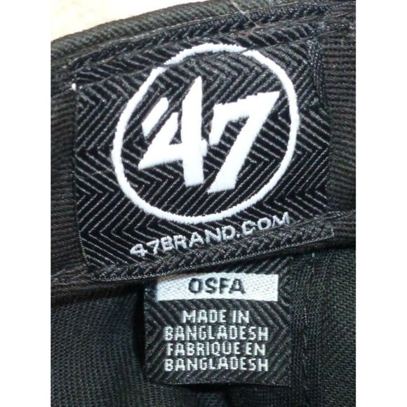 Chicago Bulls Hat Cap Strapback Black '47 Brand Basketball NBA Logo Embroidered - Picture 6 of 6